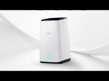 Load and play video in Gallery viewer, ZyXEL FWA510 Nebula 5G NR Indoor Router 2xRJ45 2.5G 1xUSB 3.0 4 Port TS9 for External Antenna