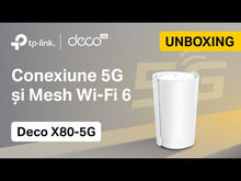 Load and play video in Gallery viewer, TP-Link Deco X80 5G LTE WiFi 6 AX6000 Router 2 RJ45 RJ11 2 External Antenna SMA Connector