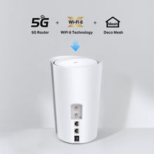 Load image into Gallery viewer, TP-Link Deco X50 5G LTE WiFi 6 AX3000 Router 3 RJ45 2 RP- SMA connectors for external antenna