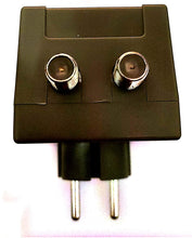 Load image into Gallery viewer, STI Electric power supply 12V 150mA for TNT TV antennas Female F plug 1 input 1 output